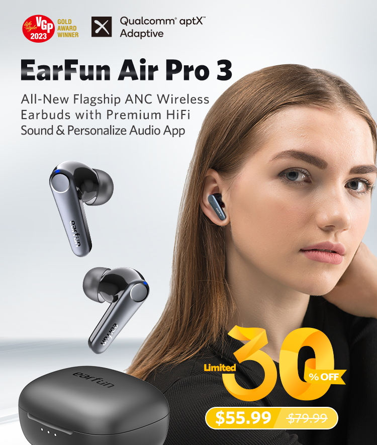 格安販売中 EarFun Air Pro 3₋ブラック