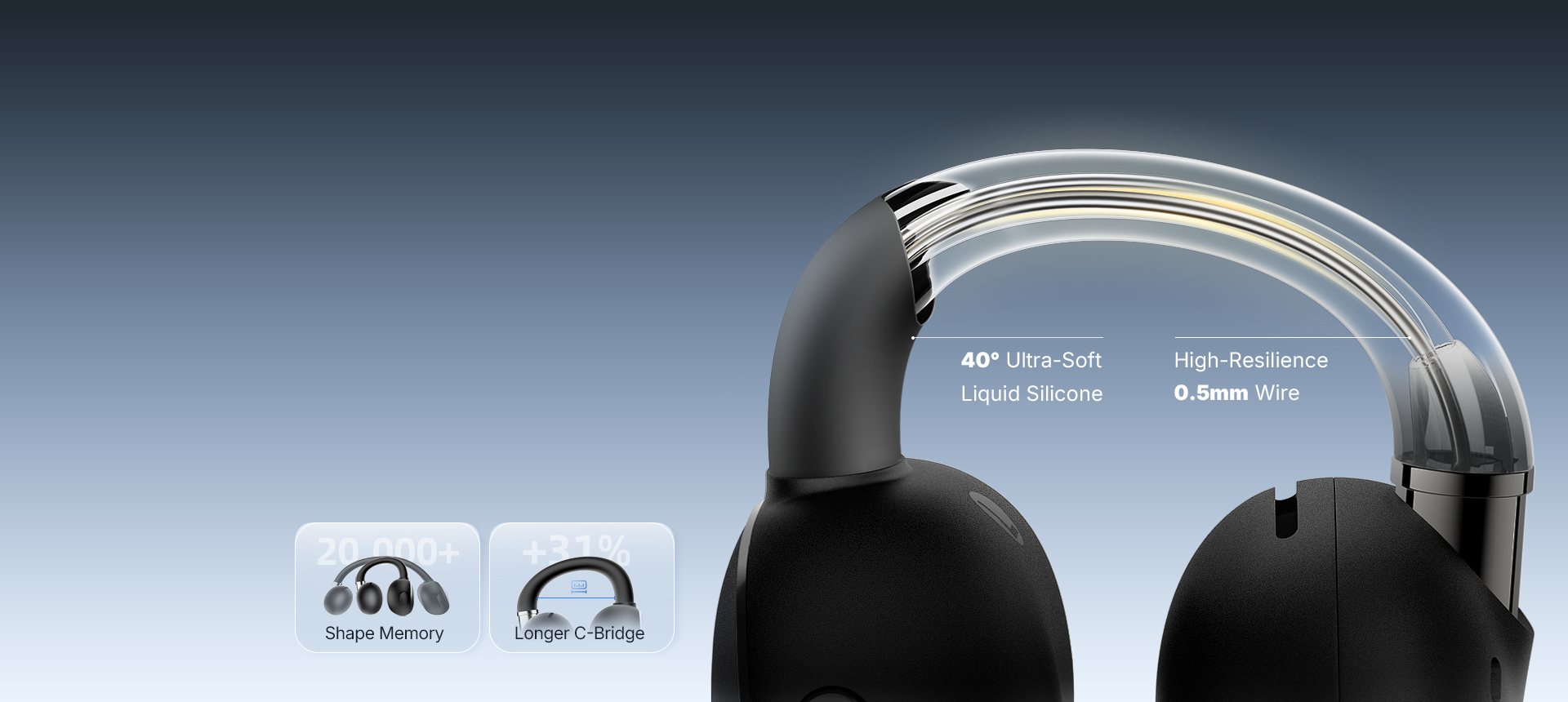 Extended C-Bridge, Built to Fit More Ears