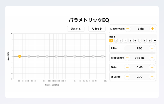 パラメトリックEQ