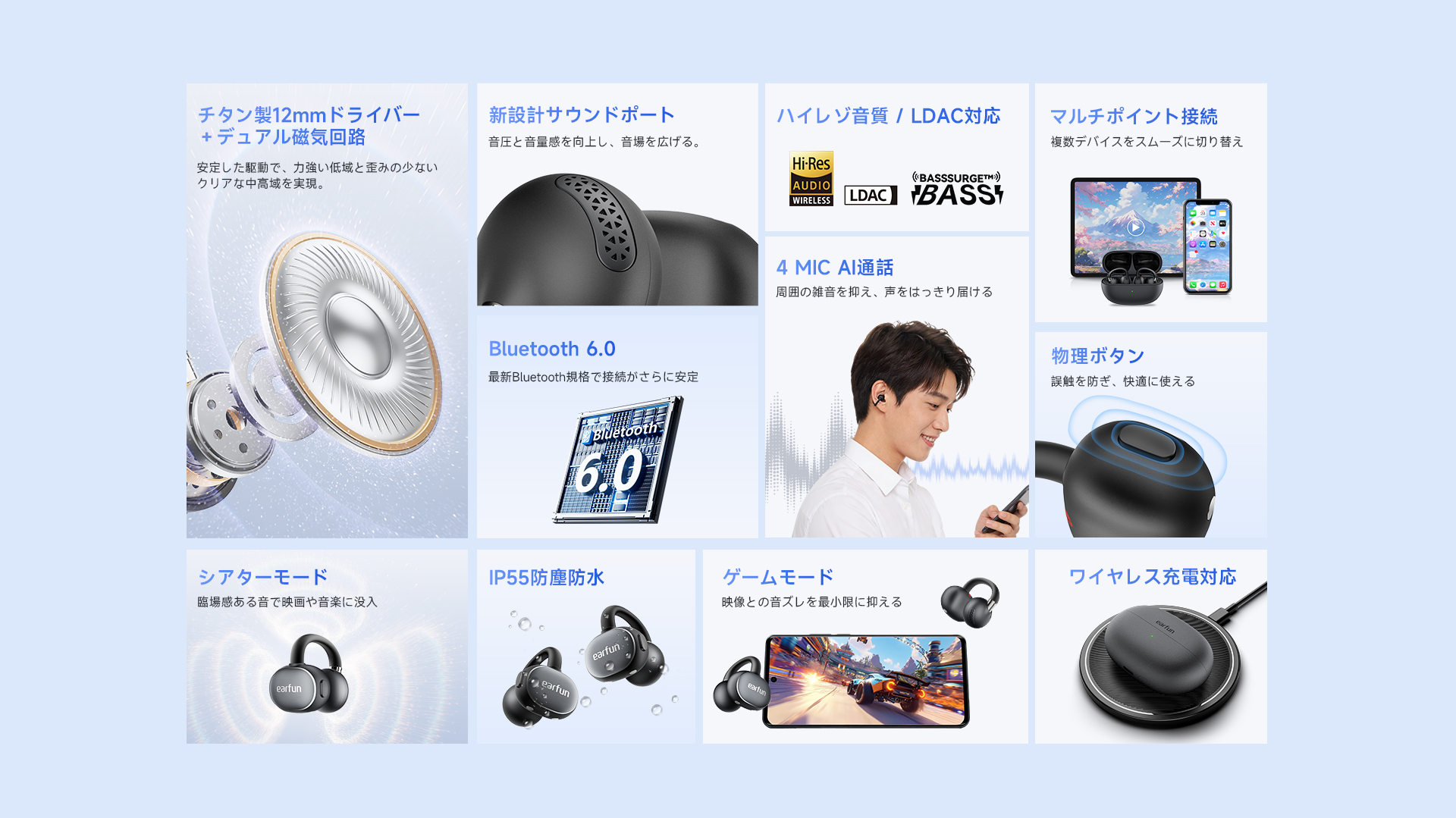 EarFun Clip 2 製品特徴