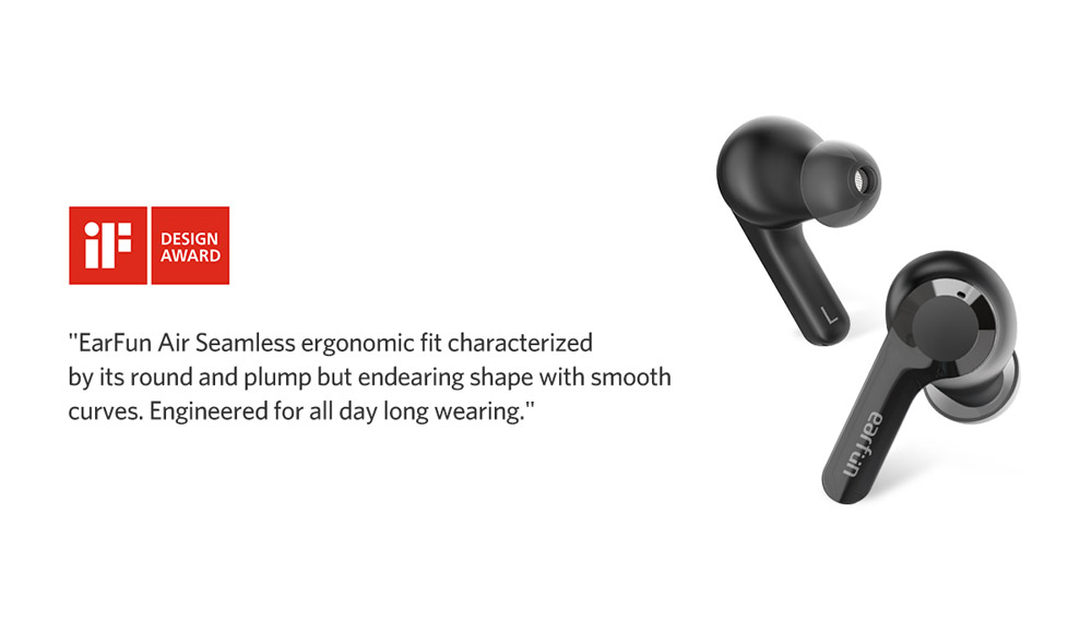 EarFun Air S - Auriculares inalámbricos con cancelación de ruido, Qualcomm®  aptX™, 4 micrófonos CVC 8.0 Clear Call, conexión multipunto, carga