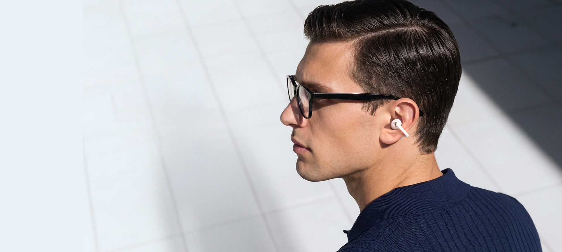 Seamless Fit, Glasses On.