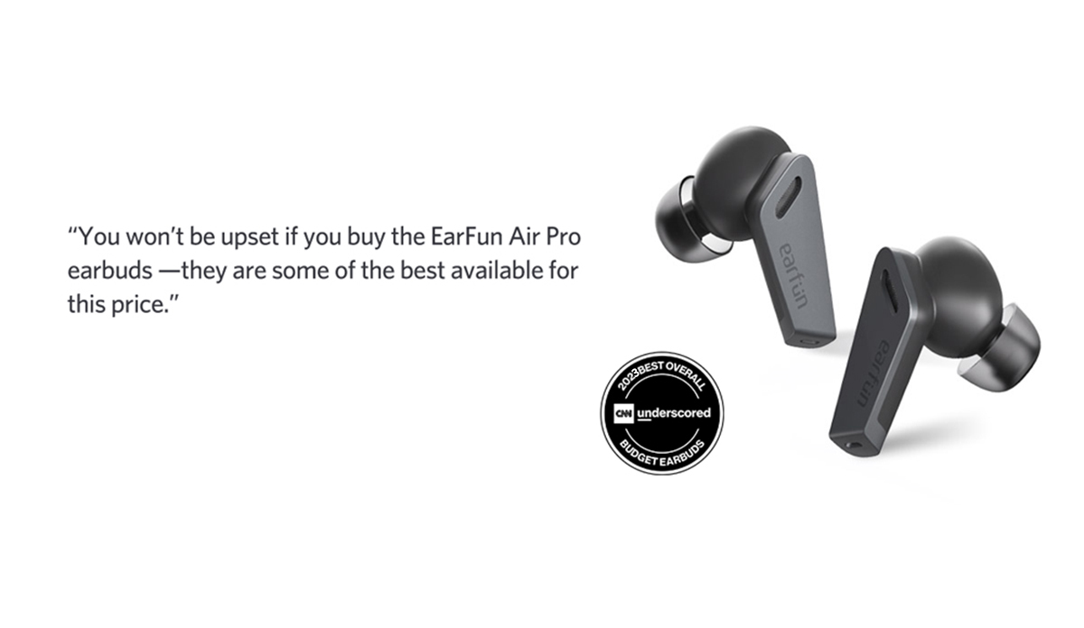 EarFun Wireless Earbuds, Air Pro Active Noise Cancelling Earbuds