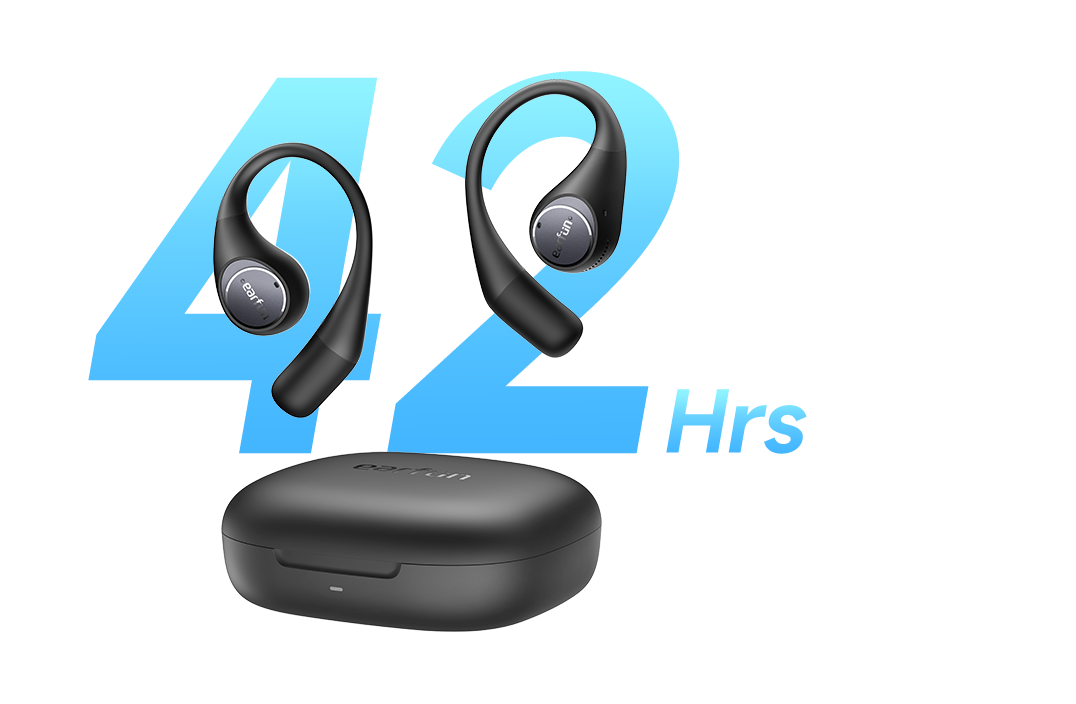 earfun OpenJump ワイヤレスイヤフォン ブラック EarFun、LDAC対応やIPX7防水を特徴とする自身初のオープンイヤー