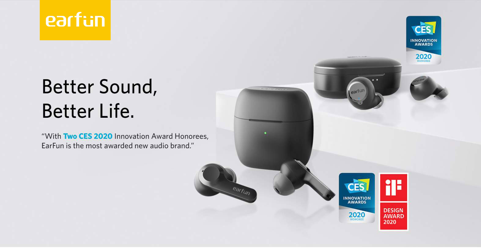 EarFun Air Pro 2 - Auriculares inalámbricos híbridos con cancelación activa  de ruido, auriculares Bluetooth 5.2 con micrófonos, detección intraural