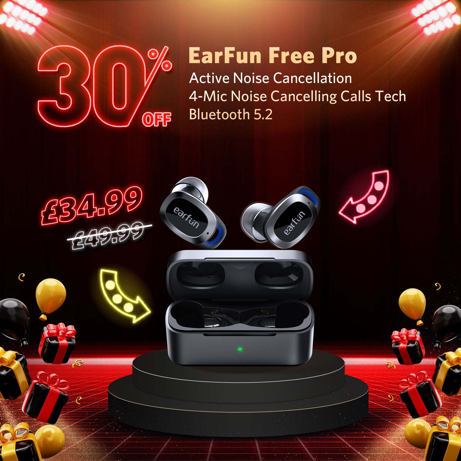 EarFun Free Pro Black