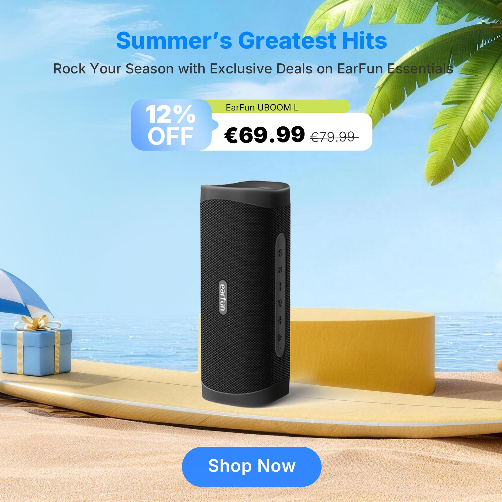 EarFun UBOOM L Portable Bluetooth Speaker