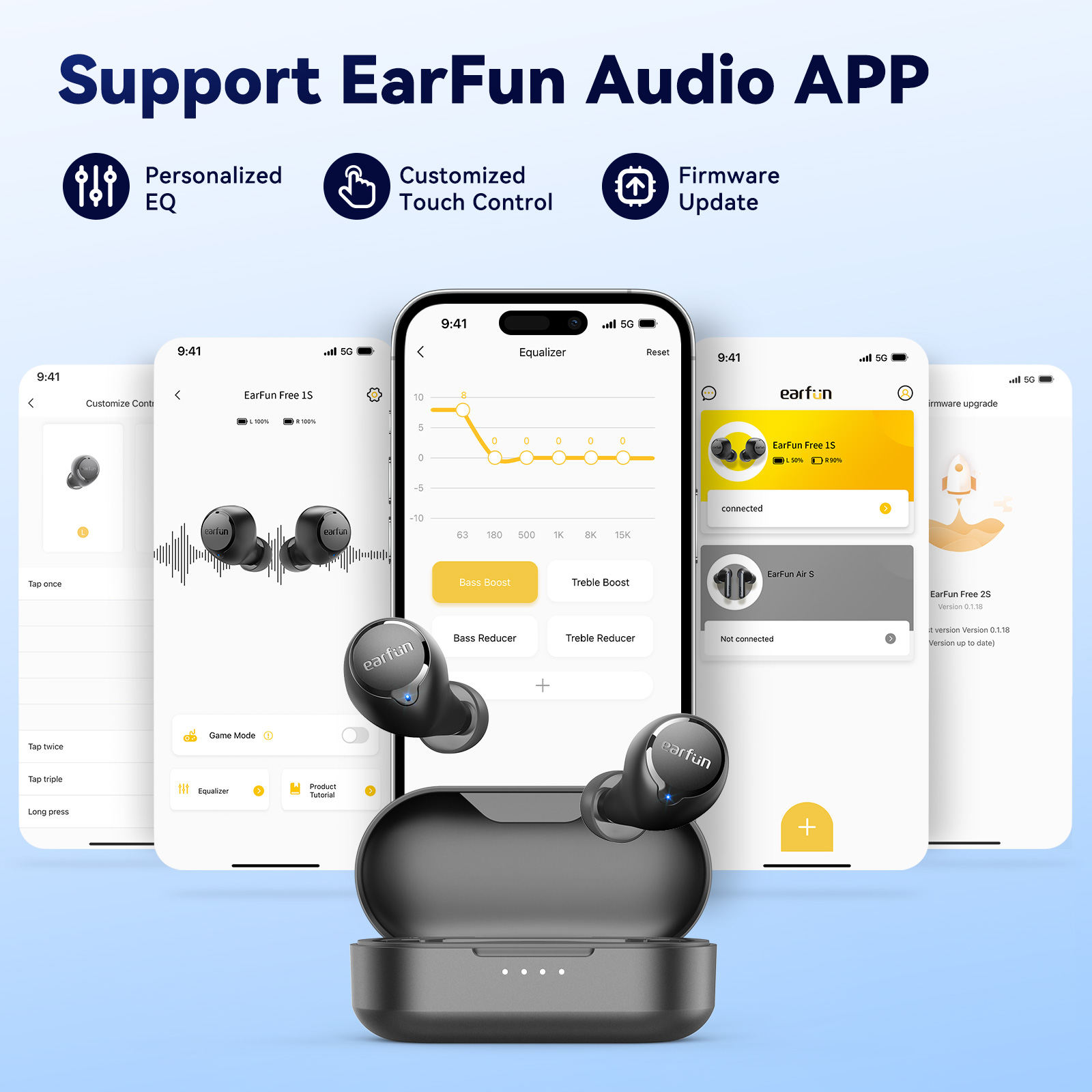 EarFun Free 1S - Schwarz