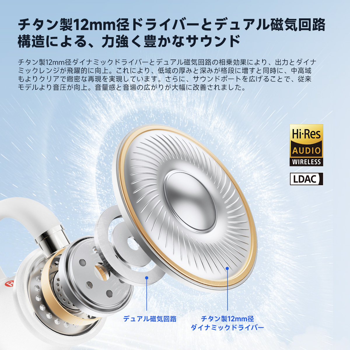 EarFun Clip 2　ホワイト