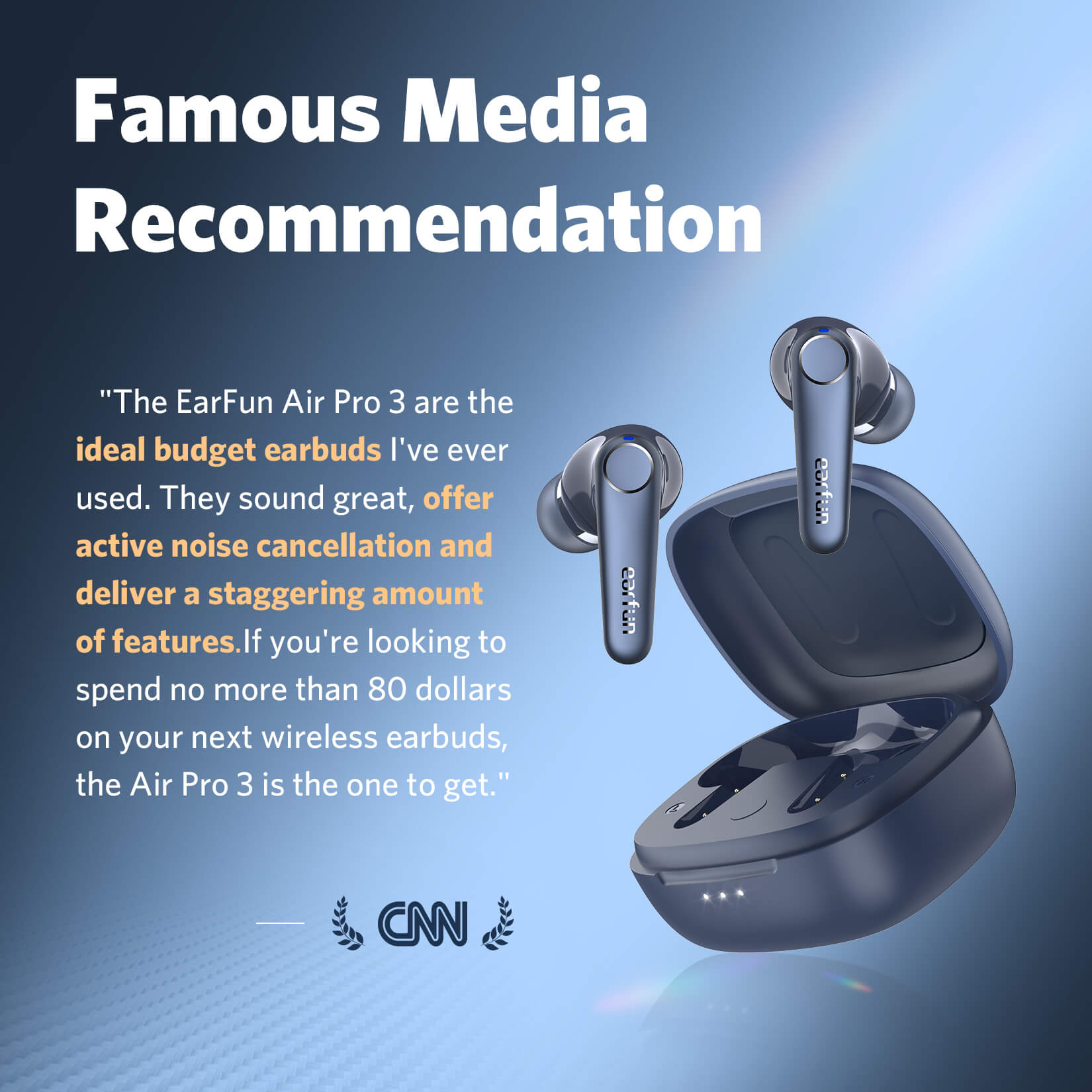 Premium Earbuds True EarFun 3 | Pro Air Wireless ANC Sound