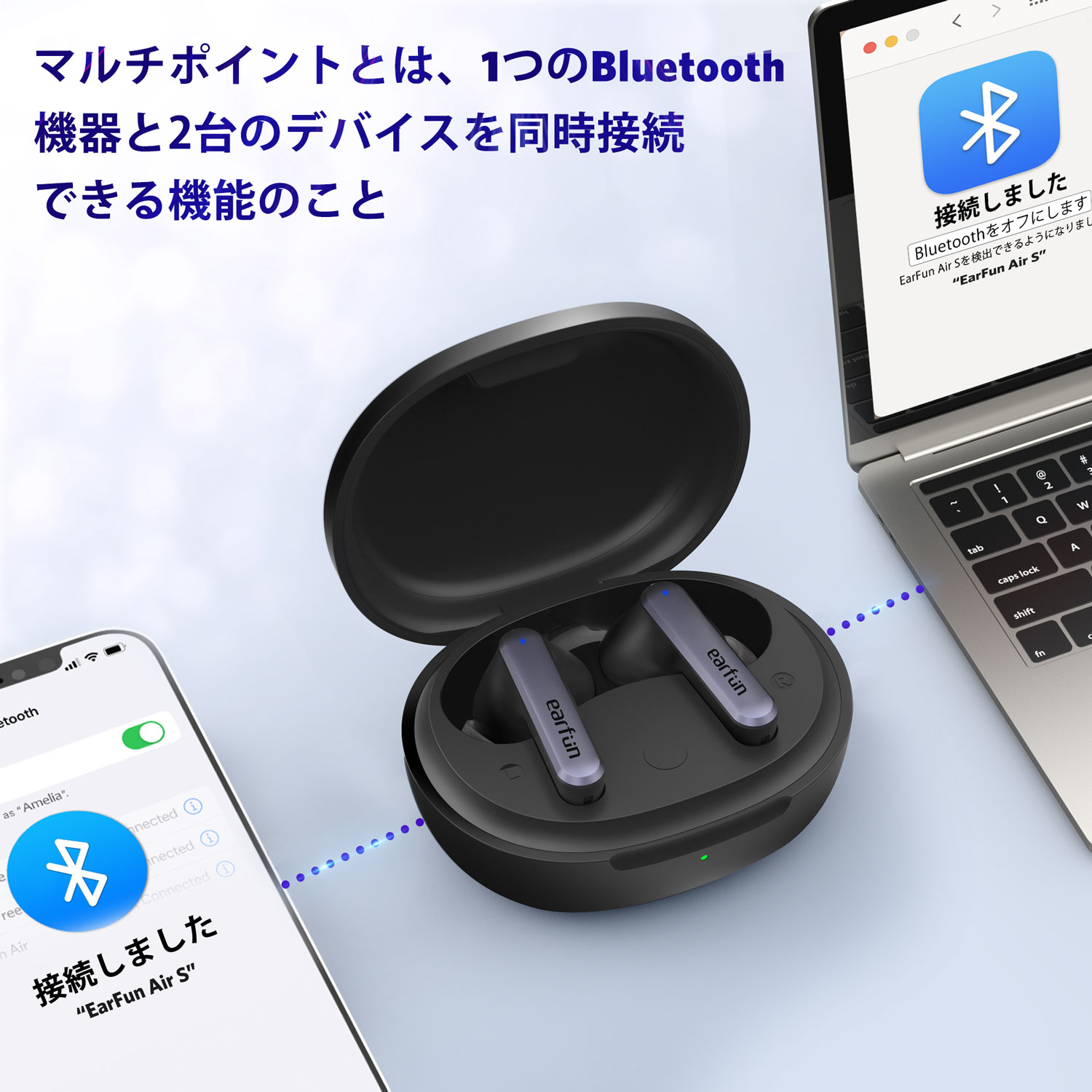 EarFun Air S | aptX™ ANC 完全ワイヤレスイヤホン